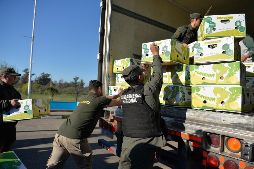 Monte Grande: caen cuatro narcos con 444 kilos de cocaína ocultos en&nbsp;bananas