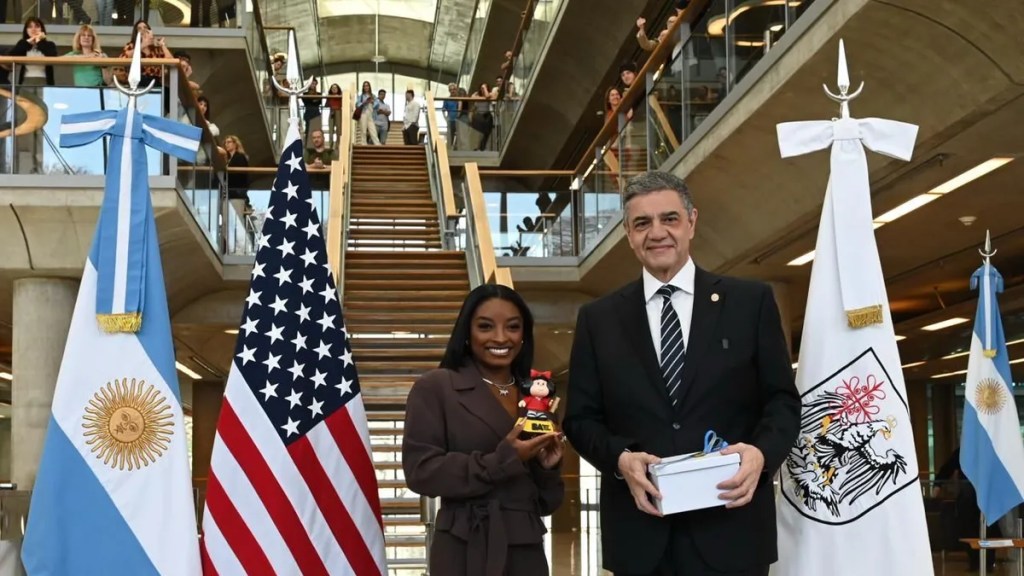 Simone Biles fue recibida como “Huésped de honor” en Buenos&nbsp;Aires