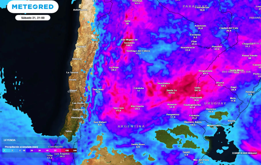 Tormentas fuertes y ráfagas intensas afectan al centro y sur del país este martes