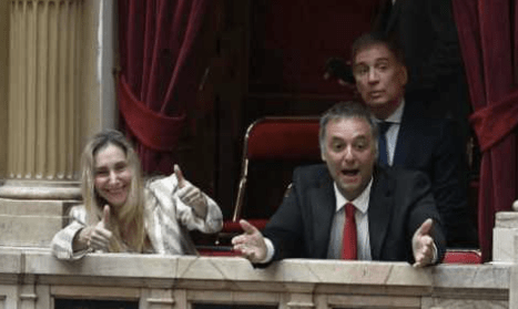 Karina Milei, Adorni y Santilli siguieron desde los palcos la votación en&nbsp;Diputados
