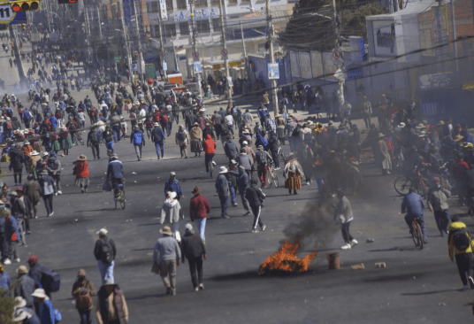Bolivia descarta el estado de excepción tras los disturbios en La&nbsp;Paz